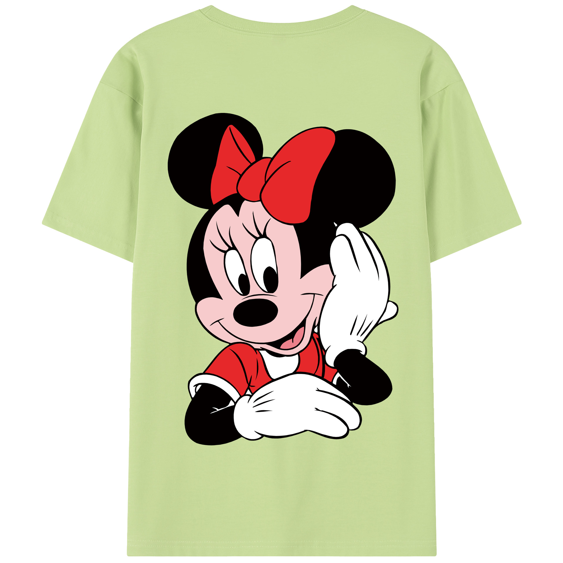 （画像用） ミッキーマウス Mickey Mouse 綿100％半袖Tシャツ（背面プリント）